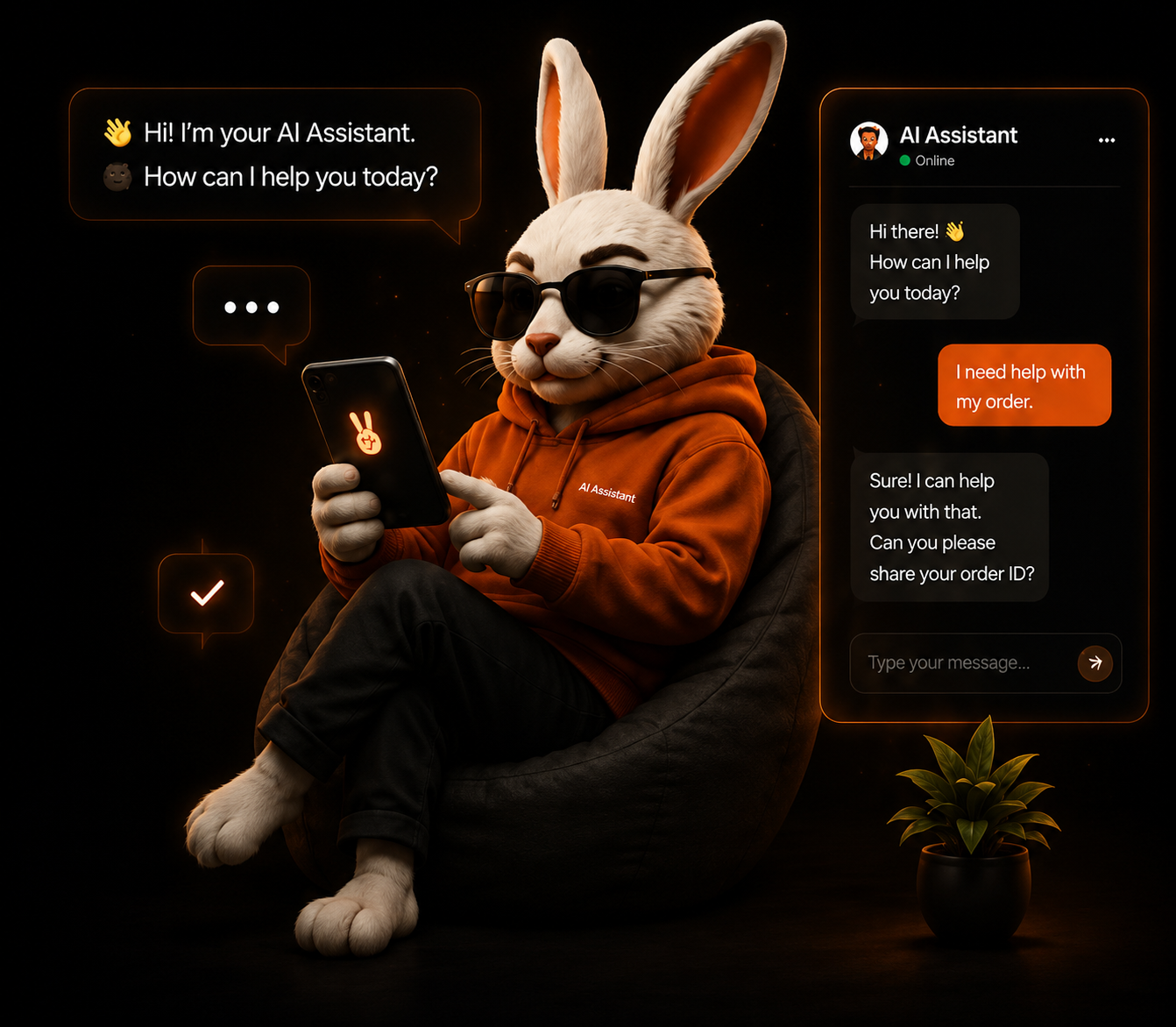 LazyRabbit AI chatbot assistant