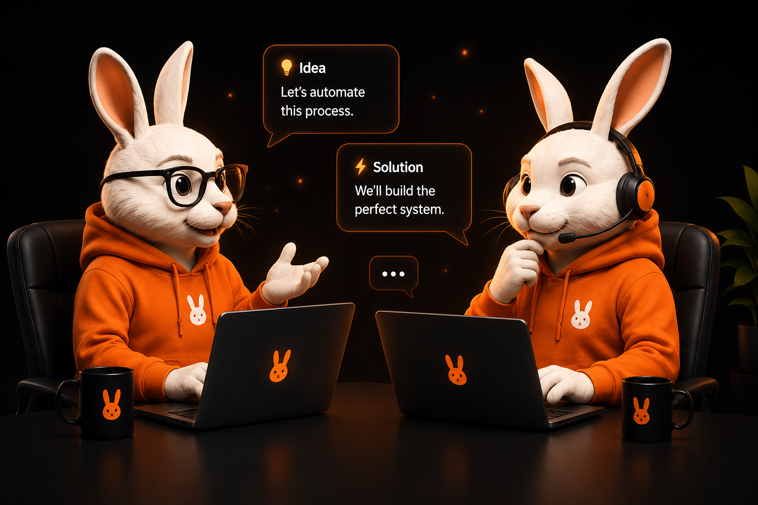 LazyRabbit team ready to discuss your project